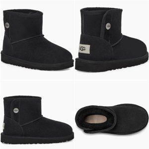 NEW UGG Jona Black Genuine Shearling Boots Sheepskin